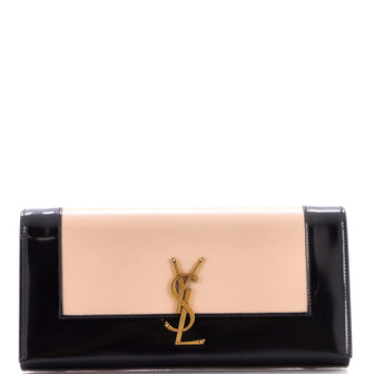 Saint Laurent Classic Monogram Clutch Leather Long