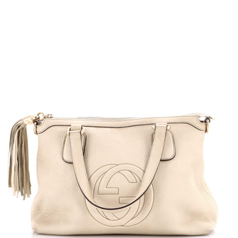 Gucci Soho Convertible Soft Top Handle Bag Leather