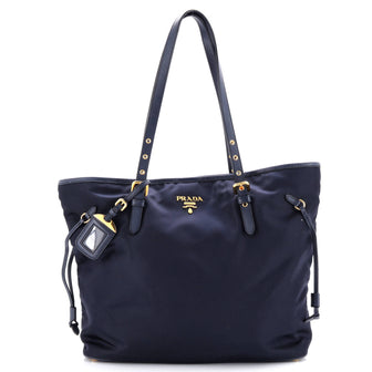 Prada Belted Tote Tessuto and Leather Medium