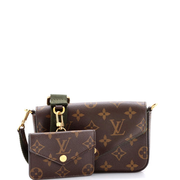 Louis Vuitton Felicie Strap & Go Handbag Monogram Canvas