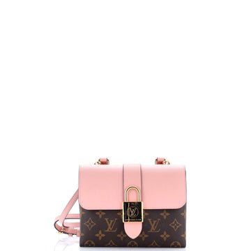 Louis Vuitton Locky Handbag Monogram Canvas with Leather BB