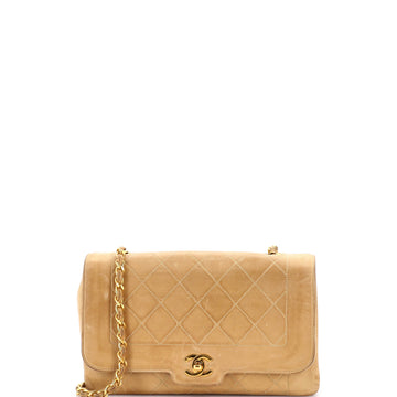 Chanel Vintage Diana Flap Bag Quilted Lambskin Small