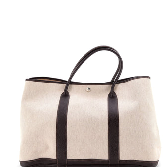 Hermes Garden Party Tote Toile and Leather 39
