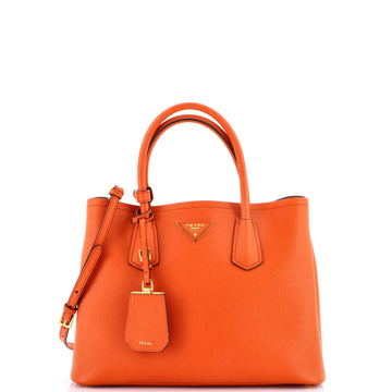 Prada Cuir Double Tote Saffiano Leather Medium