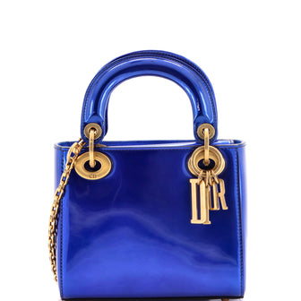 Christian Dior Lady Dior Chain Bag Patent Mini