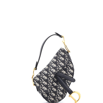 Christian Dior Saddle Handbag Oblique Canvas Mini