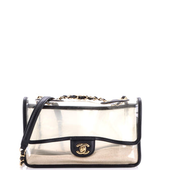 Chanel Sand By The Sea Flap Bag PVC with Lambskin Medium