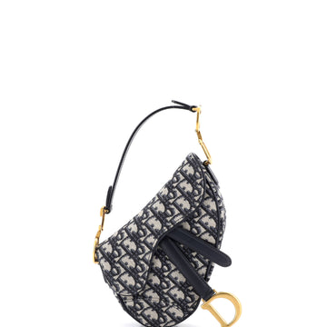Christian Dior Saddle Handbag Oblique Canvas Mini