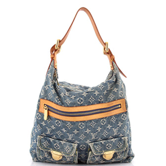 Louis Vuitton Baggy Handbag Denim GM
