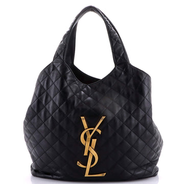 Saint Laurent Icare Shopping Tote Quilted Leather Maxi