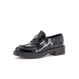 Prada Women's Triangle Logo Loafers Patent