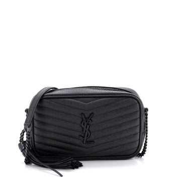 Saint Laurent LouLou Crossbody Bag Matelasse Chevron Leather Mini