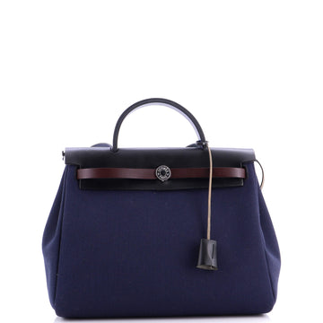 Hermes Herbag Zip Leather and Toile 31