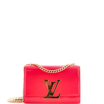 Louis Vuitton Chain Louise Clutch Patent MM