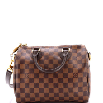 Louis Vuitton Speedy Bandouliere Bag Damier 25