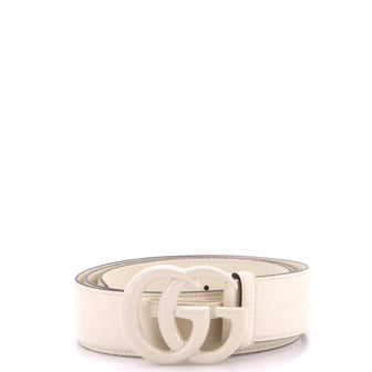 Gucci GG Marmont Monochrome Belt Leather with Enamel Wide