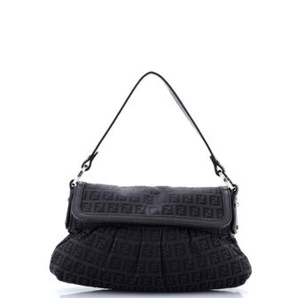 Fendi Chef Flap Bag Zucca Canvas Small