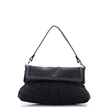 Fendi Chef Flap Bag Zucca Canvas Small