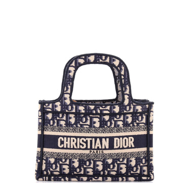Christian Dior Book Tote Oblique Canvas Mini