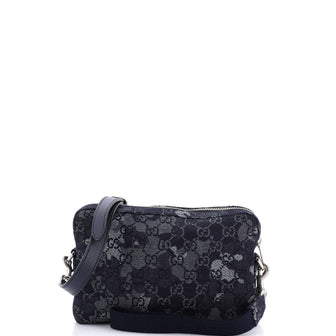 Gucci Convertible Crossbody Bag Camouflage GG Denim