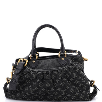 Louis Vuitton Neo Cabby Handbag Denim MM
