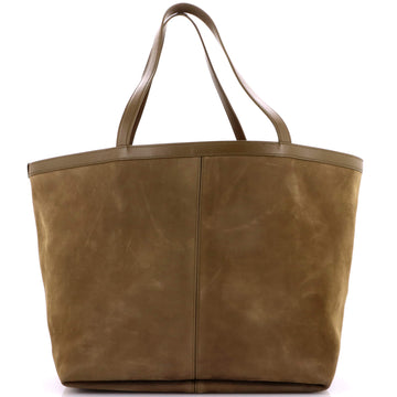 Bottega Veneta Flip Flap Tote Nubuck with Intrecciato Leather Medium