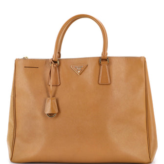 Prada Double Zip Lux Tote Saffiano Leather XL