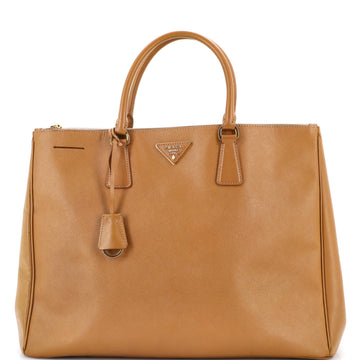 Prada Double Zip Lux Tote Saffiano Leather XL