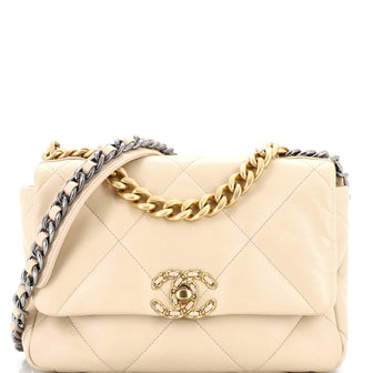 Chanel 19 Flap Bag Quilted Leather Medium
