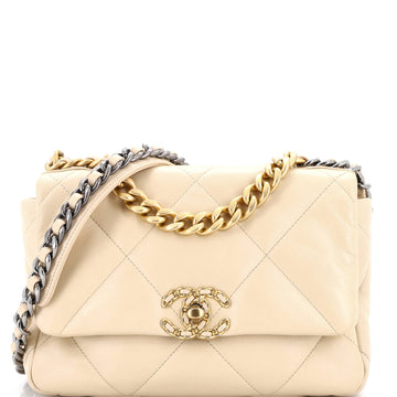 Chanel 19 Flap Bag Quilted Leather Medium