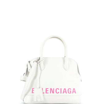 Balenciaga Logo Ville Bag Leather Small