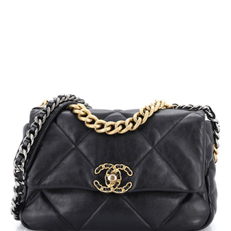 Chanel 19 Flap Bag Quilted Leather Medium