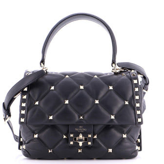 Valentino Garavani Candystud Top Handle Bag Leather Medium