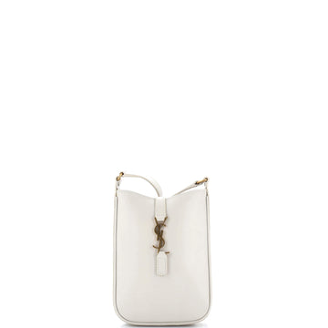 Saint Laurent Le 5 a 7 Vertical Shoulder Bag Leather Mini