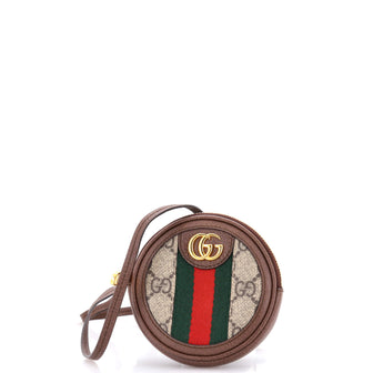 Gucci Ophidia Round Backpack GG Coated Canvas Mini