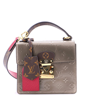 Louis Vuitton Spring Street NM Handbag Monogram Vernis with Monogram Canvas