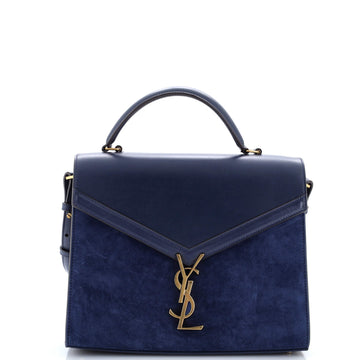 Saint Laurent Cassandra Top Handle Bag Leather and Suede Medium