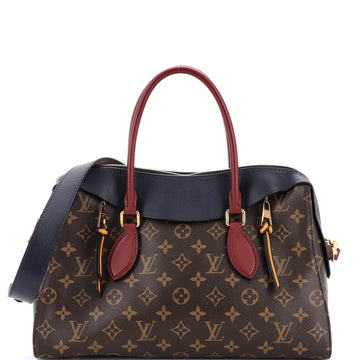 Louis Vuitton Tuileries Handbag Monogram Canvas with Leather
