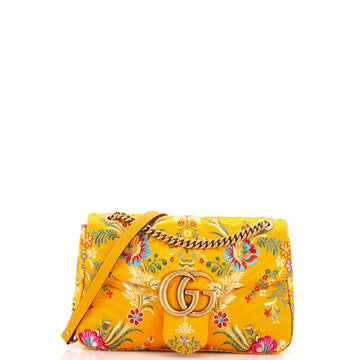Gucci GG Marmont Flap Bag Matelasse Floral Jacquard Medium