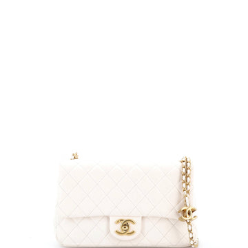 Chanel CC Crush Flap Bag Quilted Lambskin Small
