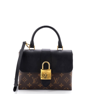 Louis Vuitton Locky Handbag Monogram Canvas with Leather BB