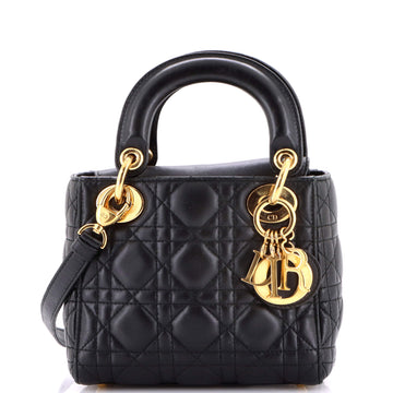 Christian Dior Lady Dior Bag Cannage Quilt Lambskin Mini