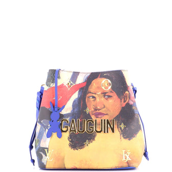 Louis Vuitton NeoNoe Handbag Limited Edition Jeff Koons Gauguin Print Canvas