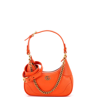 Gucci Aphrodite Zip Shoulder Bag Leather Small