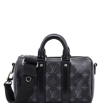 Louis Vuitton City Keepall Bag Reverse Monogram Eclipse Canvas