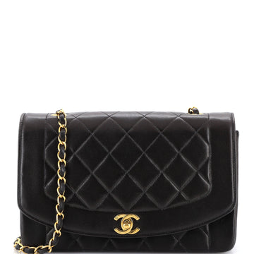 Chanel Vintage Diana Flap Bag Quilted Lambskin Medium