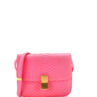 Celine Classic Box Bag Python Medium