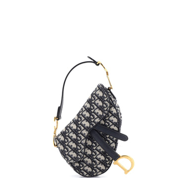 Christian Dior Saddle Handbag Oblique Canvas Mini