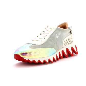 Christian Louboutin Loubishark Sneakers Suede with Iridescent Leather
