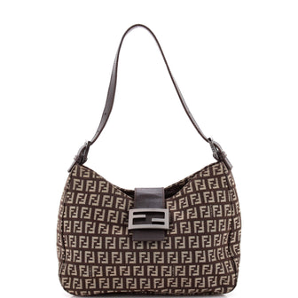 Fendi Shoulder Bag Zucchino Canvas Medium
